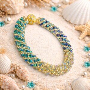 Multi Color Crystal Bracelet Beaded Bracelet